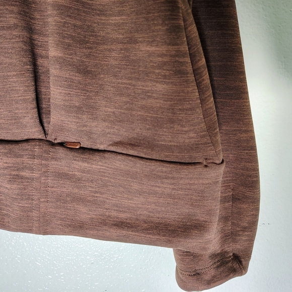 Athleta Women's Brick 1/4 Zip Cowl Neck Pullover Cropped Sweater Sz L One Pocket - Picture 13 of 16